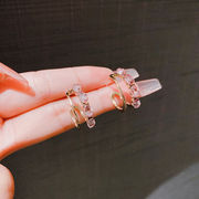 S925ポスト ピアス ハンドメイド  ピアス CZダイヤピアス キャッチ ピアス イヤリング 2024新作
