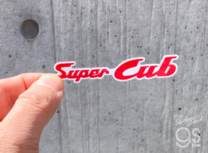HONDA ダイカットステッカー Super Cub ロゴ レッド02 コレクション