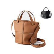 ハンドバッグ レディース 2way 牛革 斜め掛け 革 本革 斜めがけ レザー ファスナー 茶色 黒 通勤 おしゃれ