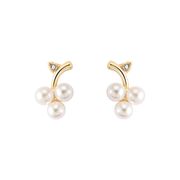 小さなブドウ パールイヤリング ファッショングッズ  アクセサリー