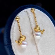 猫のパールイヤリングイ 気質イヤリング ファッショングッズ レディースヘアアクセサリー