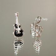 ギター 音符のイヤリング  ファッショングッズ レディースヘアアクセサリー