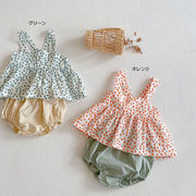 全2色[66-100cm]  女の子花柄2点セット キャミソールトップス+パンツ セットアップ キッズ 子供服