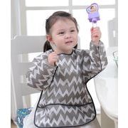 ロングスモック スモック ロングタイプ お食事エプロン 防水 お絵描き 防水エプロン 長袖