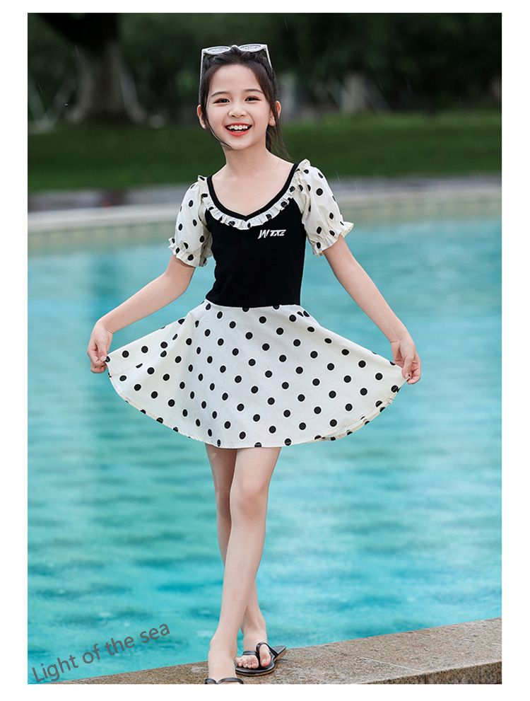 2024夏新作 ベビー服 韓国風 女の子 半袖 連体服 水泳服砂浜