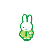 miffy ダイカットビニールミニステッカー ミッフィー 緑 キャラクター 絵本 うさぎ イラスト グッズ MIF067