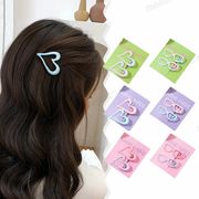 【送料無料】可愛いヘアクリップ　ヘアアクセサリー　ハート形　メガネ形　髪飾り　女子　韓国