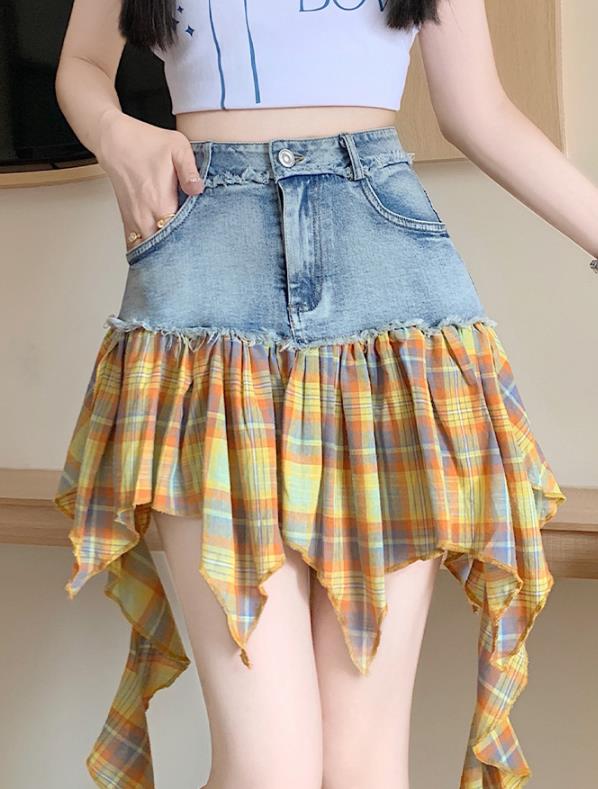 注目ショップ 女性の夏のスカート 早春の女性のソリッドカラーハイウエスト Clothing