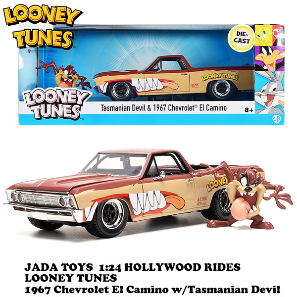 1:24 LOONEY TUNES 1957 CHEVY EL CAMINO w/ TASMANIAN DEVIL 【ルーニーチューンズ】ミニカー  有限会社 ステップス | 卸売・ 問屋・仕入れの専門サイト【NETSEA】