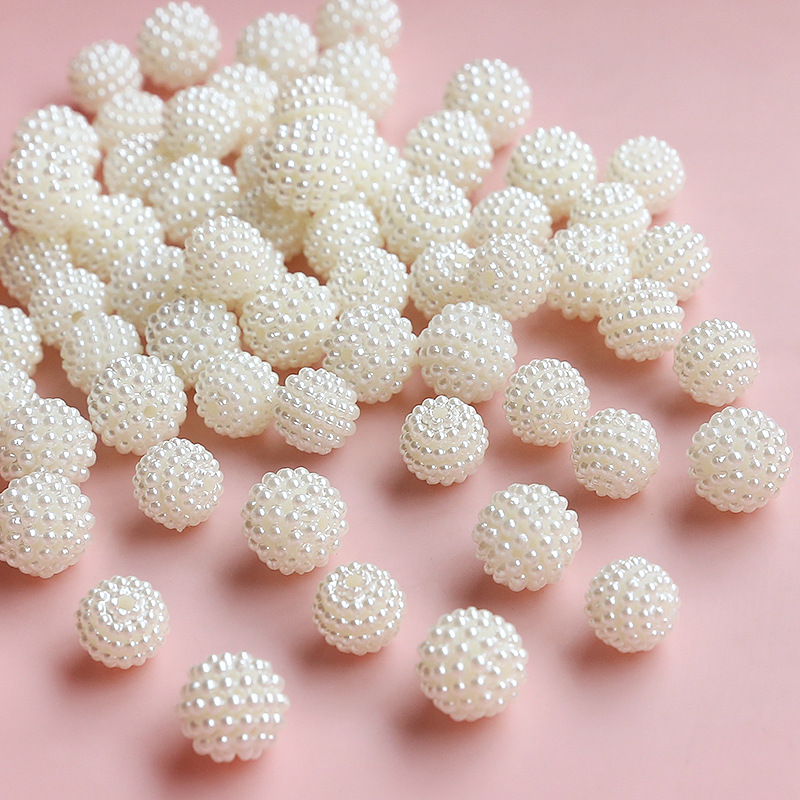 ビーズ パール 12mm 10mm ボールビーズ アクセサリーパーツ 手芸材料 つぶつぶビーズ ハンドメイド 樹脂