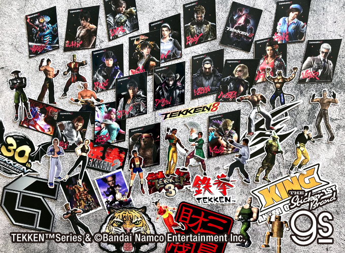 鉄拳ビッグサイズステッカーシリーズ 仁タトゥー TEKKEN ロゴ