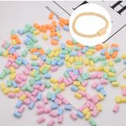 業務用ヘアゴム接続用パーツ  貼り付け用 ボタン足　ヘアゴムパーツ
