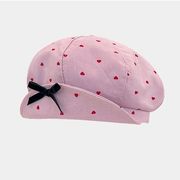 ベレー帽　帽子　レディース　韓国ファッション　デザイン　リボン　ハート