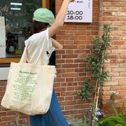 トートバッグ　大容量　帆布バッグ　韓国ファッション　デザイン