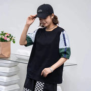 初回送料無料　夏レディースファッション　カジュアル　ゆったり　半袖tシャツ　プリント　トップス
