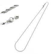 ステンレスチェーン ロープ【シルバー】【45cm/2mm】