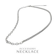 ▼MAGGIO▼セパレートチェーンステンレスネックレス　男女兼用　ユニセックス　レディース　メンズ