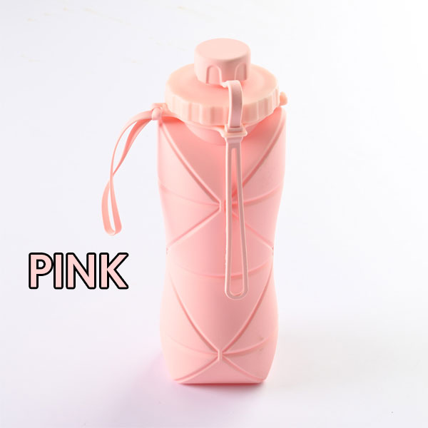 ポタポタクラブ　ボトルドウォーター　600ml 3本セット 折りたたみ水筒 シリコン 600ml 折りたたみ 水筒 ボトル