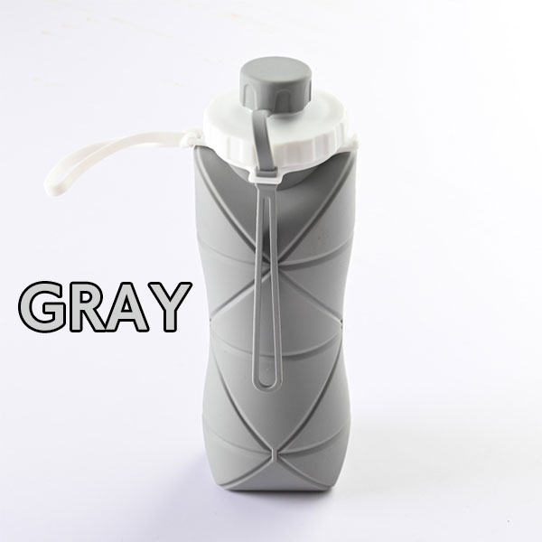 ポタポタクラブ　ボトルドウォーター　600ml 3本セット 折りたたみ水筒 シリコン 600ml 折りたたみ 水筒 ボトル