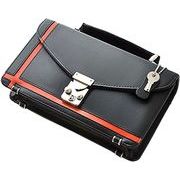 United HOMME  馬革　オレンジクロスライン搭載モデル 背面財布機能付き ミニセカンドバッグ　UH-2462