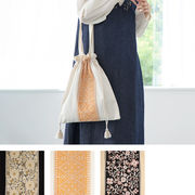 インド刺繍リボンA4トートBAG [トートバッグ刺繍花柄フラワーアジアン和着物秋冬24AWaw]