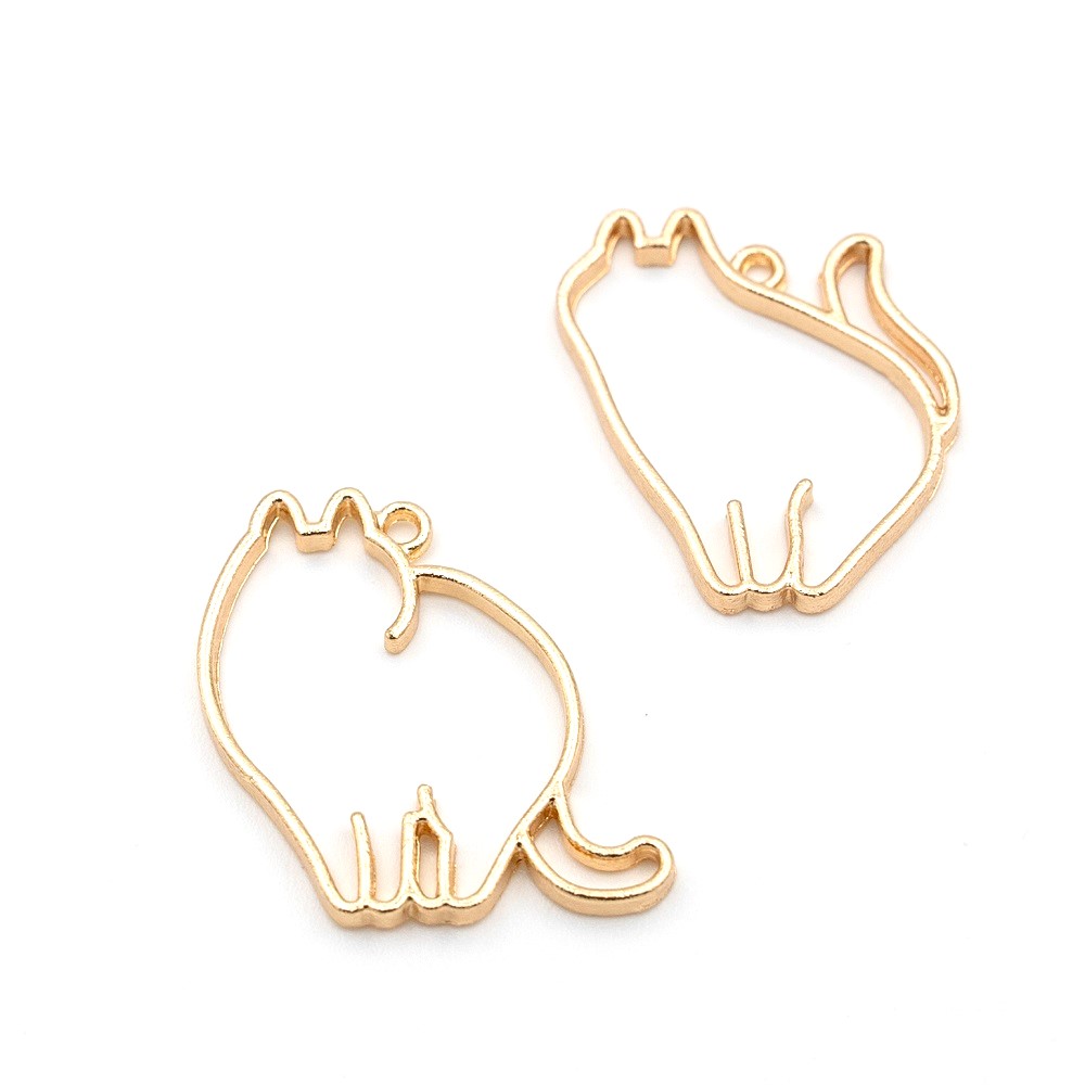 オリジナル【レジンフレーム空枠】アンティークパーツ/猫雑貨/猫チャーム/最安値＆当日出荷