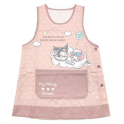 マイメロディ&クロミ キャラクターエプロン M～L 転写脇釦 ピンク 892018