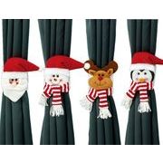 お祝い クリスマスグッズ  サンタクロース カーテン留め 飾り物
