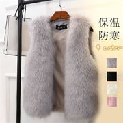 ファーベスト 毛皮ベスト ファー レディース 秋冬 ベスト ボアベスト 毛皮コート フェイクファー ブルゾン