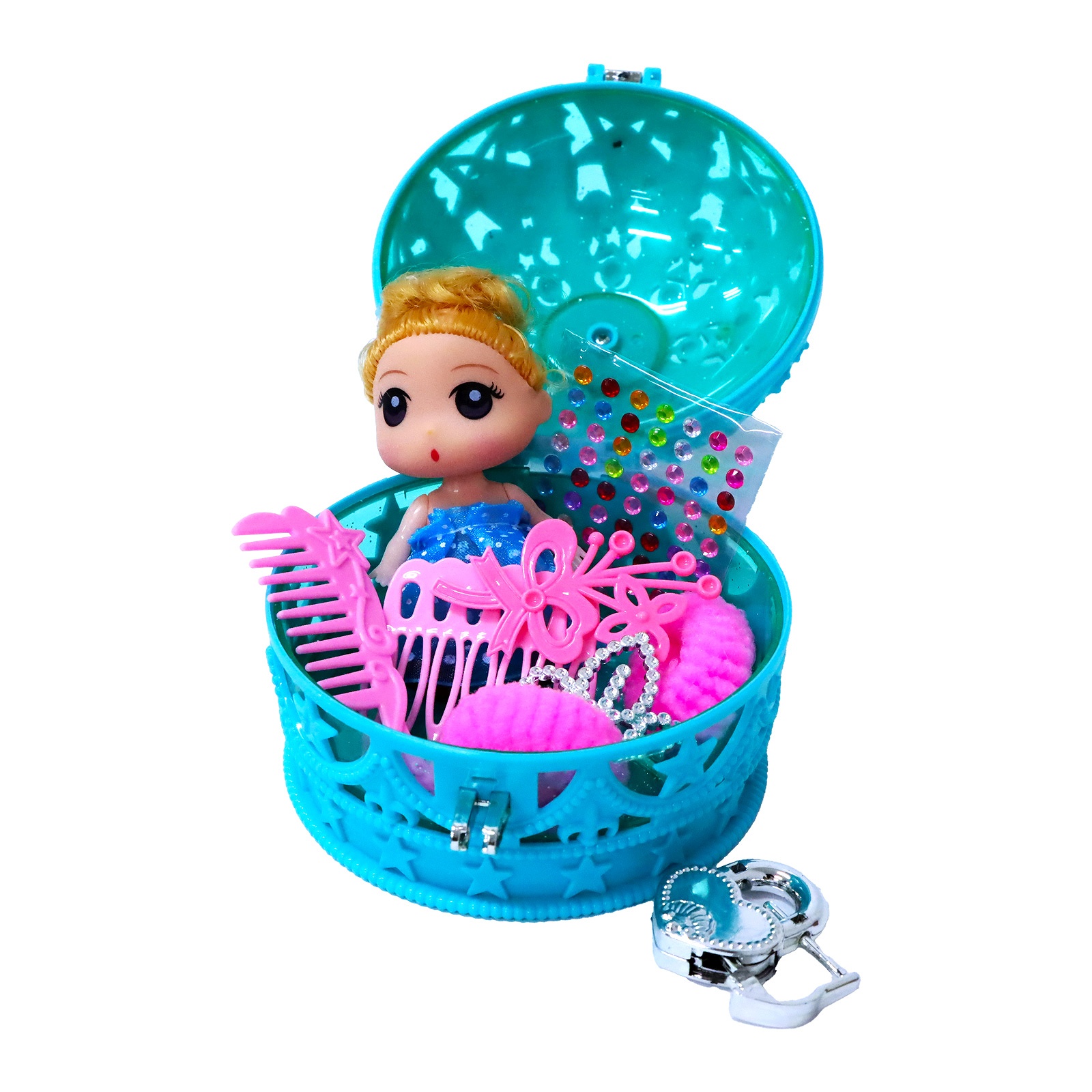 バラエティ玩具＞プリンセスおしゃれボックス 3色アソート No.206-397