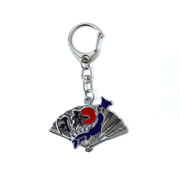 ＜和雑貨・和土産＞インバウンドキーホルダー　扇子型　日本地図　No.303-905