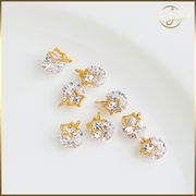 星 ダイヤ チャーム カン付き  DIYパーツ 手芸 基礎金具 アクセサリーパーツ ハンドメイド