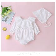 韓国子供服女の子子供服乳幼児純綿ハ服半袖三角服連体服セット
