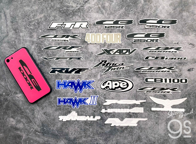 HONDA ロゴ ダイカットクリアステッカー 1948WING mark コレクション