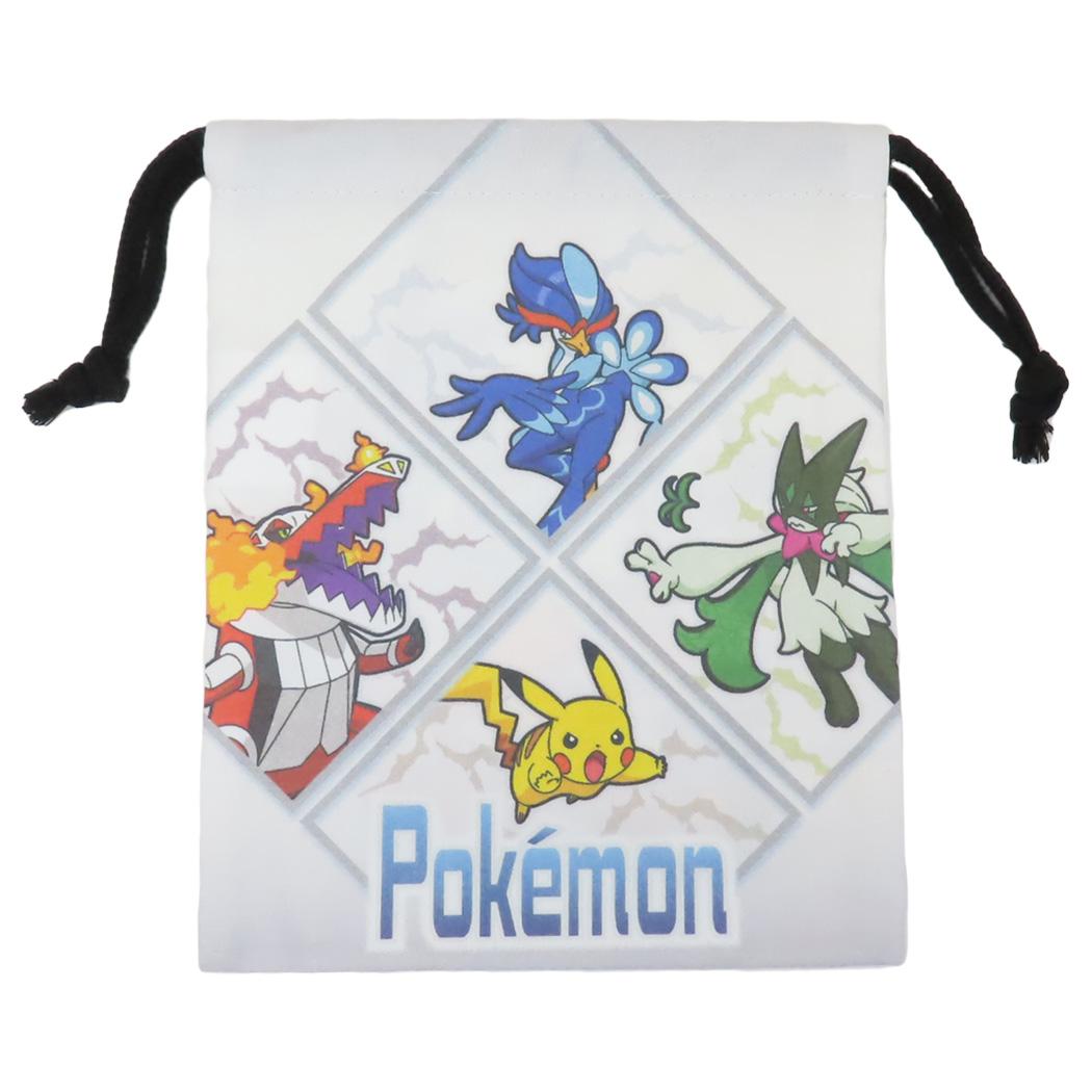 【巾着袋】ポケットモンスター キャラクター巾着S グレー