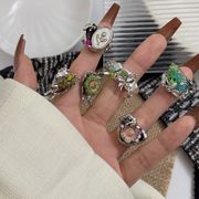 ★Heart★　ハートアクセ　ハートリング　指輪 可愛い　デイリー　韓国アクセサリー