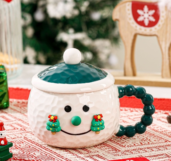 2024秋新作 クリスマス ガラスカップ インテリア マグカップ 撮影道具