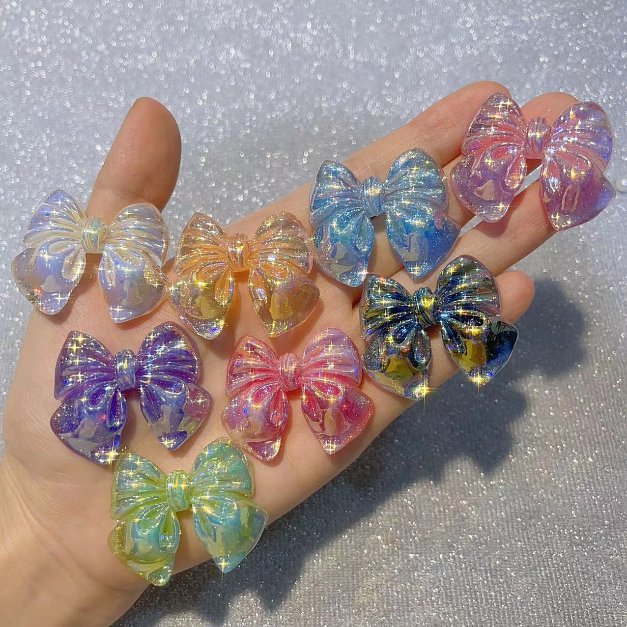 夜光 デコパーツ  樹脂  DIY素材 貼り付けパーツ デコ素材 バッグ手芸材料 アクセサリーパーツ