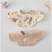 2024冬新作 INS 涎掛け ベビー用品 ベビー涎掛け リバーシブル 子供用 食事用エプロン