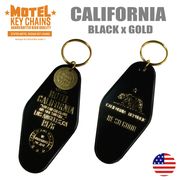 アメリカン な モーテルキー　キータグ　キーホルダー　アメ雑　アメリカン雑貨　カリフォルニア　CAL