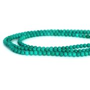 ハウライト マグネサイト ターコイズ(グリーン)【染め 丸玉】4mm【天然石ビーズ】