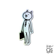 にゃんこ大戦争 ホログラムステッカー ネコリーマン ゲーム かわいい キャラクター 人気 グッズ NYA008