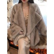 新作限定SALE INSスタイル スリム コート 毛皮のコート 厚手 おしゃれな あったか ファー毛皮