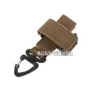 スイベル付きカラビナ　多目的ホルダータイプ　ベージュ