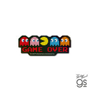 PAC-MAN ホログラムステッカー GAME OVER ドット パックマン ゲーム game キャラクター グッズ PAC017