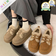 2024冬新作 スノーブーツ レディース靴 綿靴 PU 裏起毛 疲れない ファッション 防寒 厚底