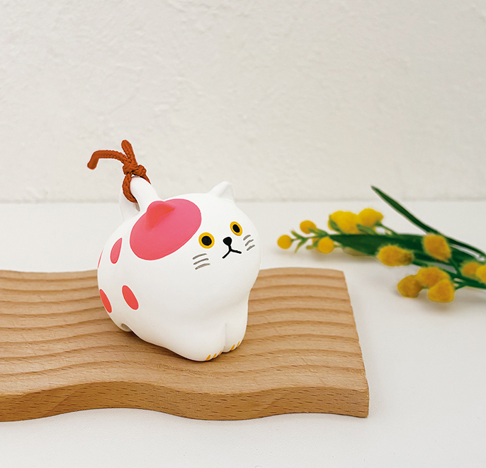 ☆NF-38524 にゃん福土鈴 ブチ | 卸売・ 問屋・仕入れの専門