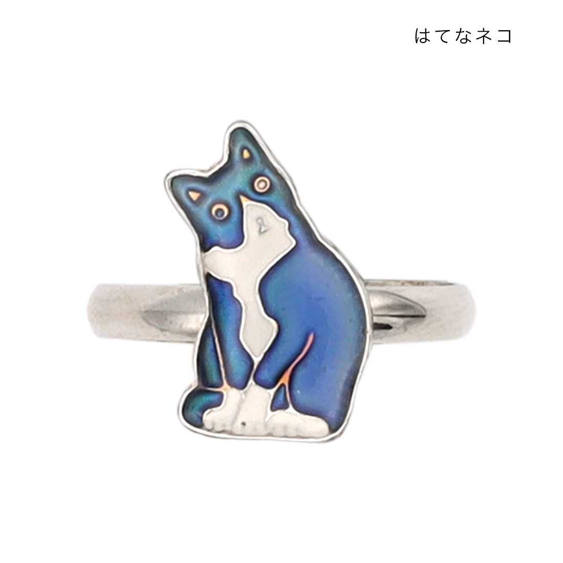 ムードリング[色が変わる不思議指輪 温度変化 体温 気温猫ネコねこ