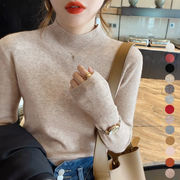 【日本倉庫即納】 秋冬 ニットトップス レディースきれいめ