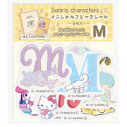 サンリオキャラクターズ イニシャルフレークシール ミックスM 077840